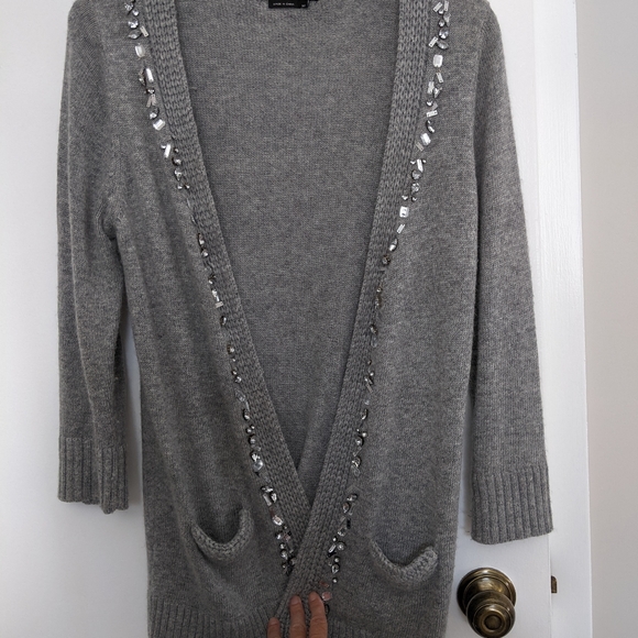 COPY - BCBG Grey cardigan med - Picture 2 of 8
